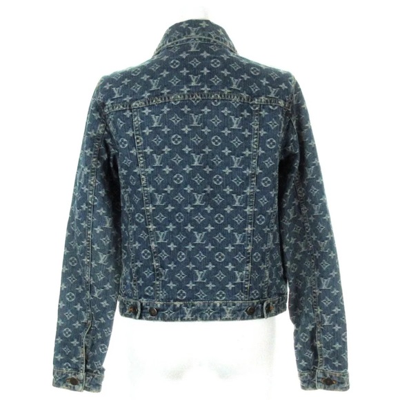 Authentic Louis Vuitton blue denim jacket - Picture 3 of 14